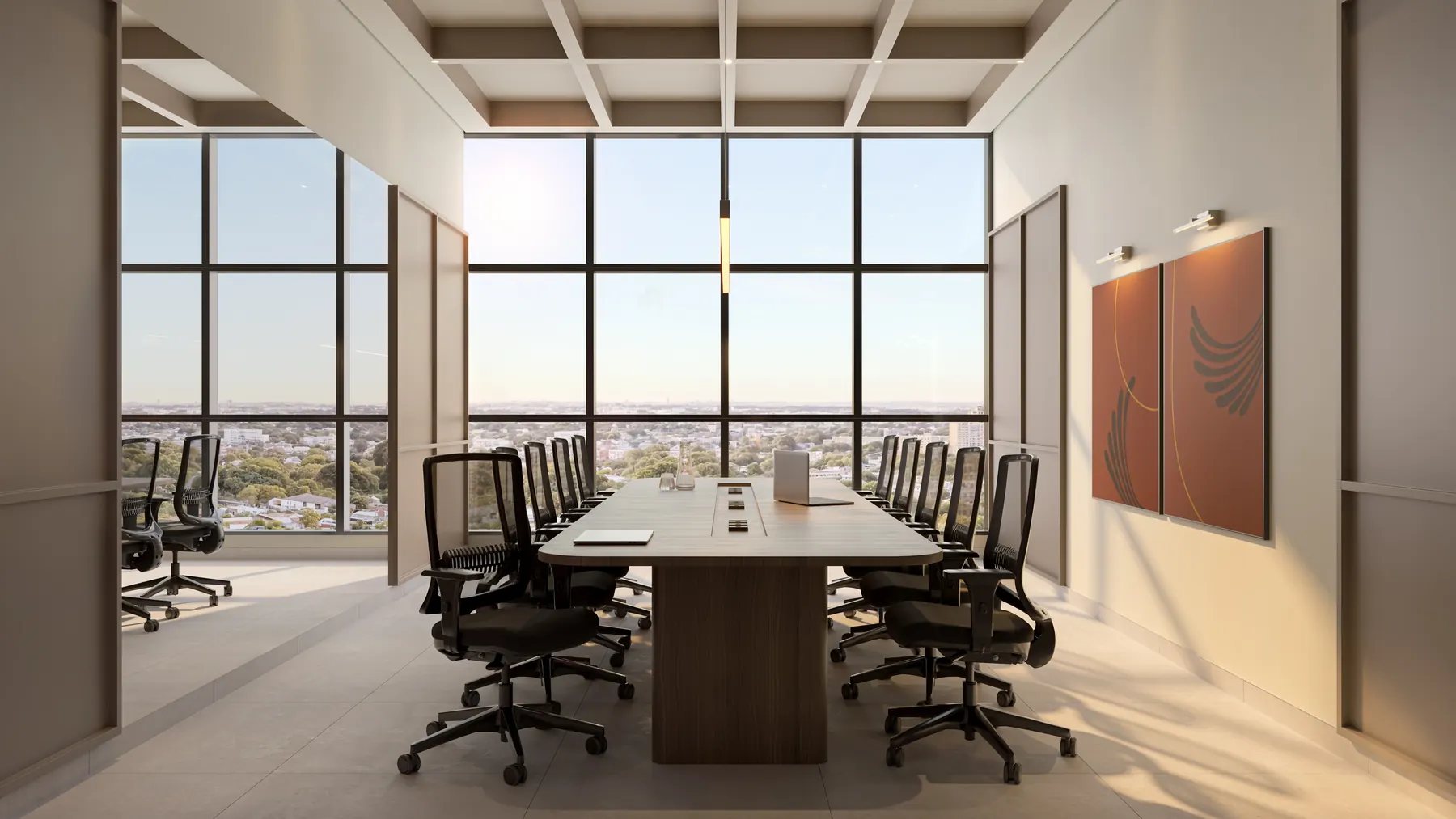Sala de reuniões da área comum da Torre Londres (imagem ilustrativa)